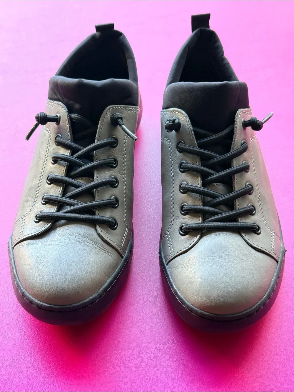 Softinos by Fly London Bonn Lace-up Trainers Size 38 / US Size 7 - Size 7.5 Grey